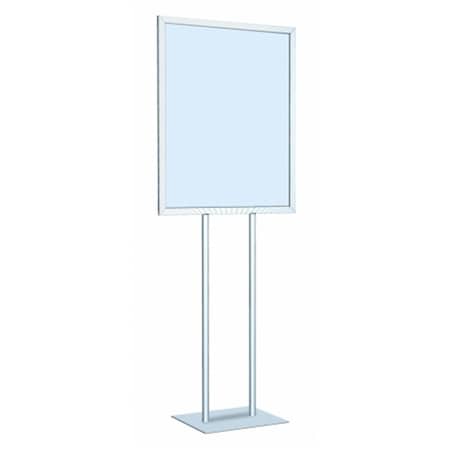 Testrite Visual Products Poster SignHolders 22 in.X28 in. Double Pole Signholder- Black LF228-S